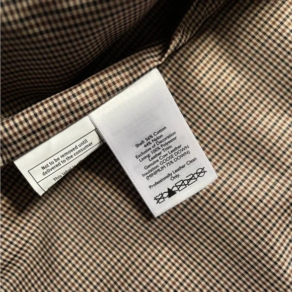 Eddie Bauer Skyliner Down Vest Green Quilted with Leather trim Women's - Picture 4 of 9